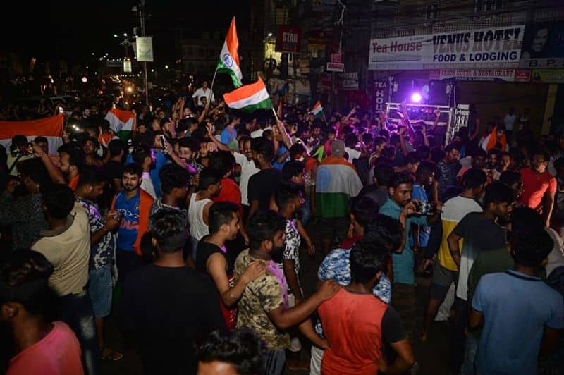 Fans in Siliguri celebrate India's win