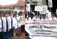 Doctors strike Practitioners Karnataka form human chain protest