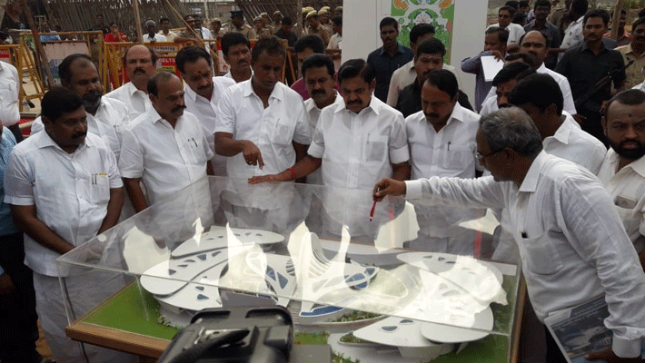 Edappadi palanisamy visit jayalalitha memorial Edappadi palanisamy visit jayalalitha memorial