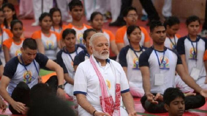 International Yoga Day PM Modi to address nation on Yoga For Wellness at 6 30 AM Monday ckm International Yoga Day PM Modi to address nation on Yoga For Wellness at 6 30 AM Monday ckm