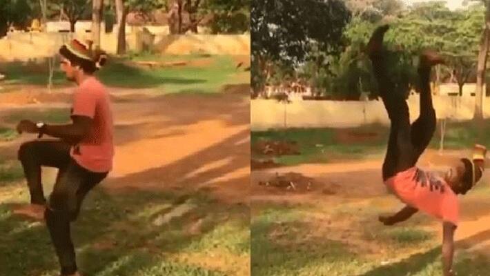 Karnataka man attempted backflip stunt