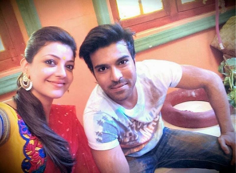 రామ్ చరణ్ తో కాజల్ సెల్ఫీ