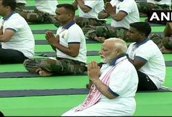 Prime Minister Narendra Modi did yoga in Ranchi