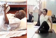 Deve Gowda to actress Kavya Sha, here is how Karnataka celebrated Yoga Day