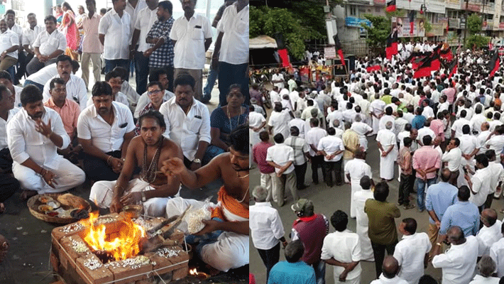 AIADMK Special Prayer...DMK Demonstration AIADMK Special Prayer...DMK Demonstration