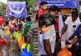 Rajini Makkal Mandram jumps people rescue Chennai distributes free water