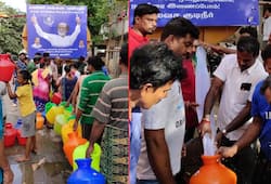 Rajini Makkal Mandram jumps people rescue Chennai distributes free water