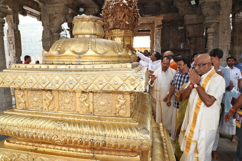 టీటీడీ చైర్మన్ వైవీ సుబ్బారెడ్డి తిరుమలలో ఇలా...