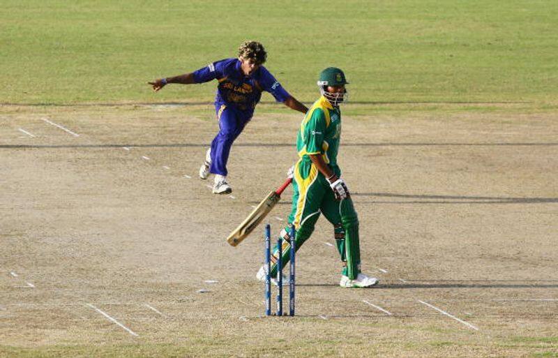 5. Lasith Malinga (Sri Lanka) (Shaun Pollock, Andrew Hall, Jacques Kallis, Makhaya Ntini) vs South Africa, 2007 (four in four balls)