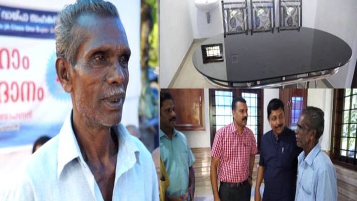 kerala police build new house for man affected in flood kerala police build new house for man affected in flood