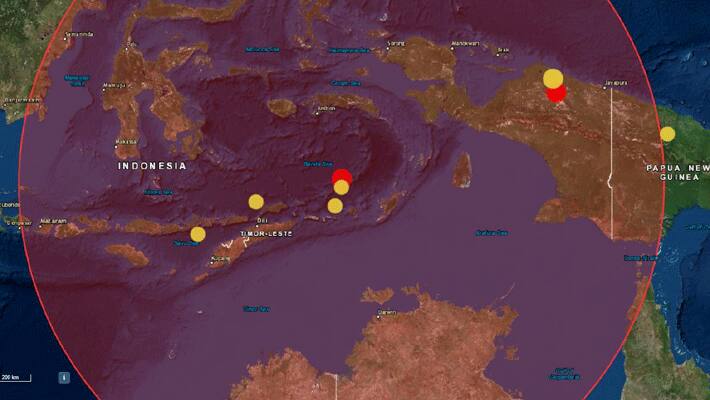 Darwin earthquake... 7.2 magnitude