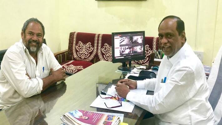 film personality R.Narayana Murty meets bjp president dr.lakshman film personality R.Narayana Murty meets bjp president dr.lakshman