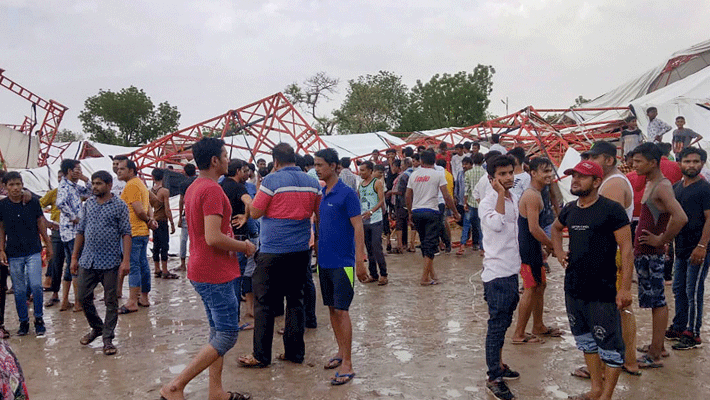 Rajasthan Barmer pandal collapse...Death toll rises to 15 Rajasthan Barmer pandal collapse...Death toll rises to 15