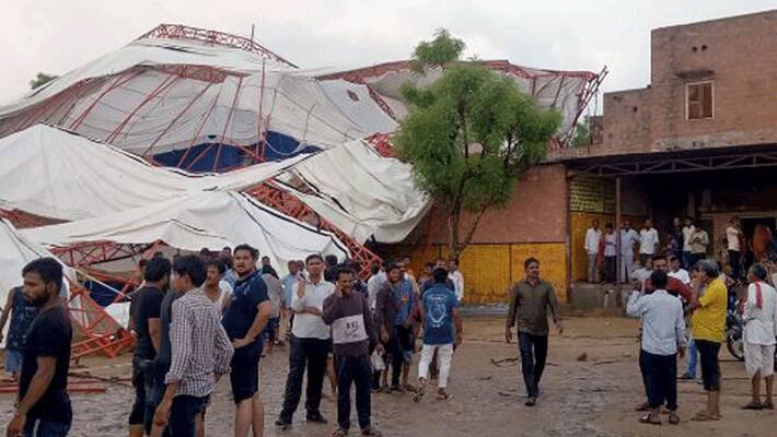 Rajasthan Barmer pandal collapse...Death toll rises to 15