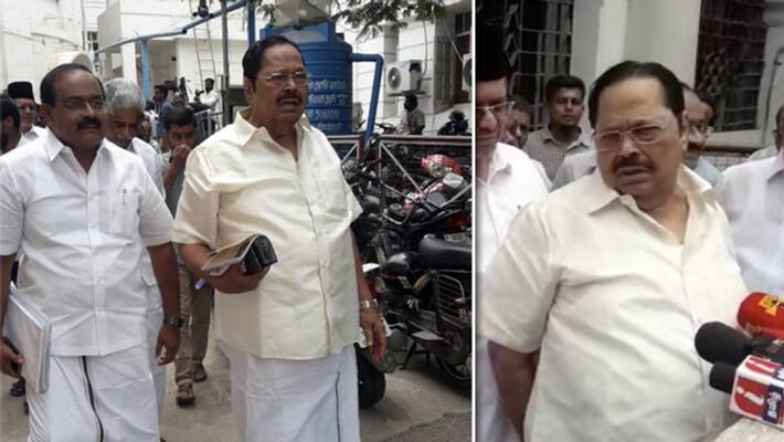 Duramurugan who had sprayed the Admk Duramurugan who had sprayed the Admk
