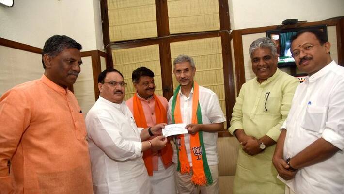 union minister s,jayashanker joins bjp union minister s,jayashanker joins bjp