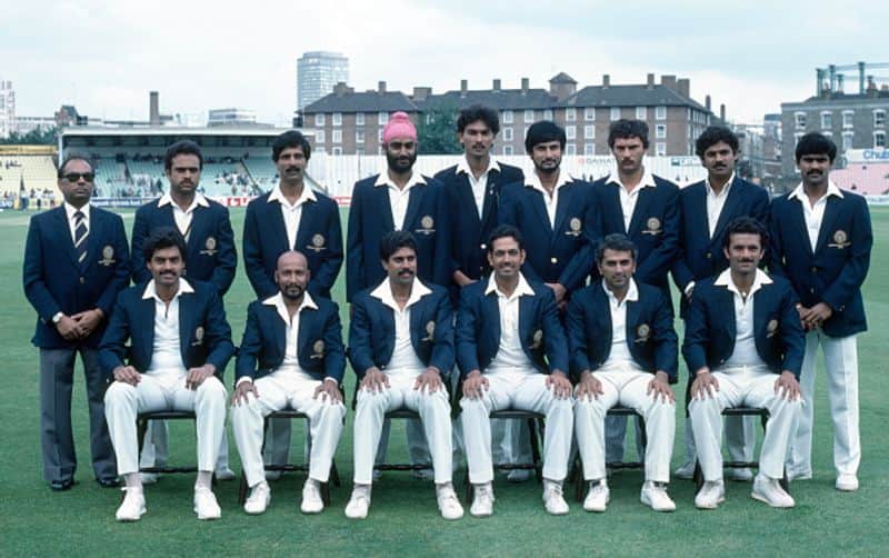 The players who created history for India at the 1983 World Cup. This is Indian team's group picture taken during the tournament