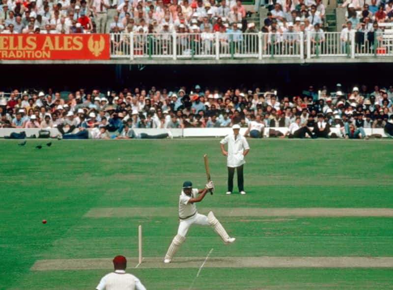 Mohinder Amarnath bats during the 1983 World Cup final. He made 26