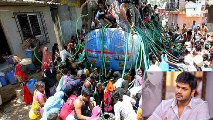 manchu manoj supplying drinking water to chennai people manchu manoj supplying drinking water to chennai people