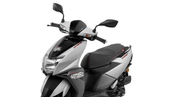Tvs motor launch Ntorq 125 scooter with matte silver shade Tvs motor launch Ntorq 125 scooter with matte silver shade