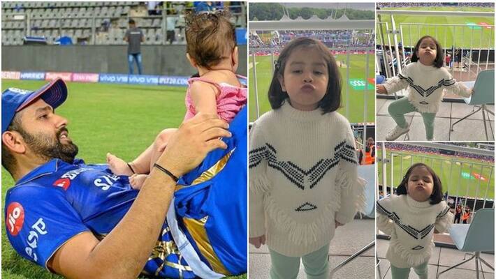 rohit and ms dhoni daughters making fans in indian team rohit and ms dhoni daughters making fans in indian team