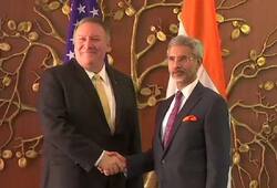 US Secretary of State Mike Pompeo meets PM modi, ajit doval and Jaishankar in delhi