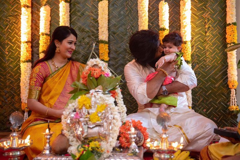 Photo gallery of Radhika Yash daughter Ayra