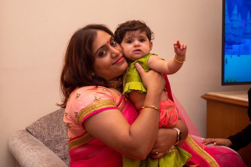 Photo gallery of Radhika Yash daughter Ayra