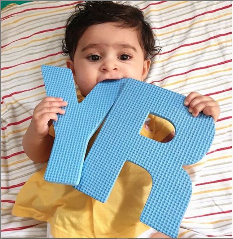 Photo gallery of Radhika Yash daughter Ayra