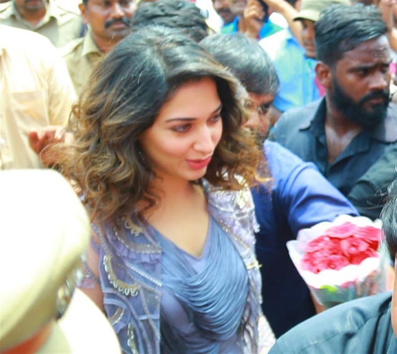 Tamanna Photo Gallery with Entry Gleaming Function ..!