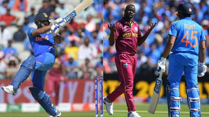 rohit sharma out for 18 runs against west indies rohit sharma out for 18 runs against west indies