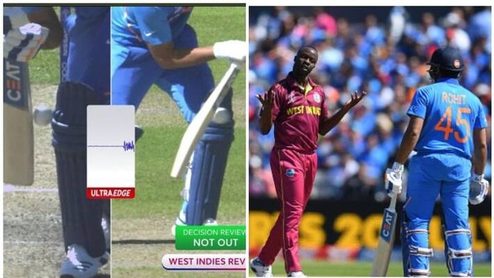World cup 2019 Rohit sharma share evidence for not out against west indies clash World cup 2019 Rohit sharma share evidence for not out against west indies clash