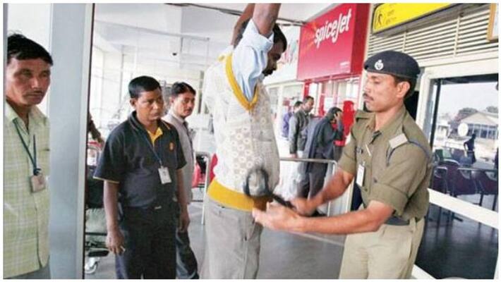 CISF players in the passengers CISF players in the passengers