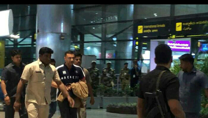 Akbaruddin Owaisi returns home to Hyderabad Akbaruddin Owaisi returns home to Hyderabad