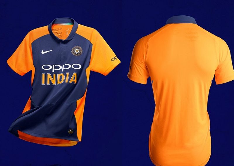 World cup 2019 team India players with new orange jersey