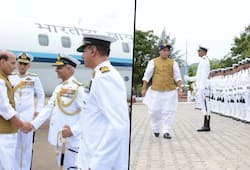 Defence minister Rajnath Singh arrives Visakhapatnam to visit Eastern Naval Command