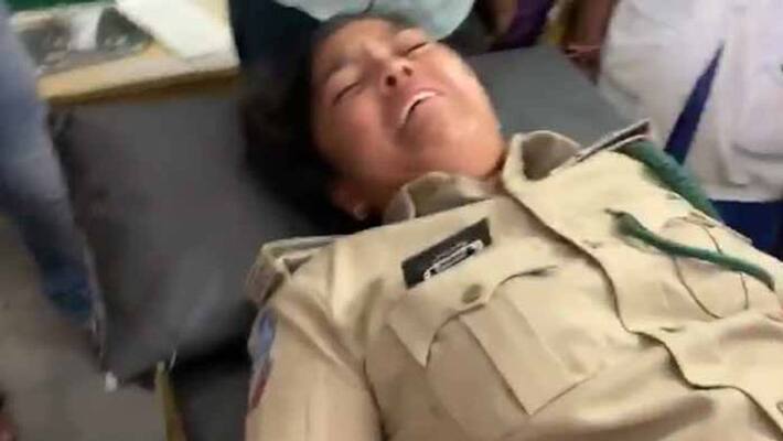 woman forest range officer attacked by trs leader koneru krishna woman forest range officer attacked by trs leader koneru krishna