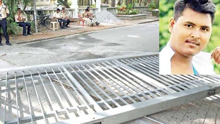 Security guard killed after 500KG gate falls on him Security guard killed after 500KG gate falls on him