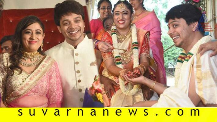 Sandalwood Actor Director Srinivas tie knot with Shruthi Sandalwood Actor Director Srinivas tie knot with Shruthi
