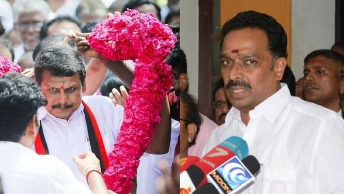 Vijayabaskar raise question to reporters Vijayabaskar raise question to reporters