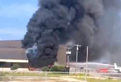 US 10 killed after small plane crashes hangar Dallas