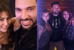 Yuvraj Singh's ex-girlfriend Kim Sharma partying with wife Hazel Keech
