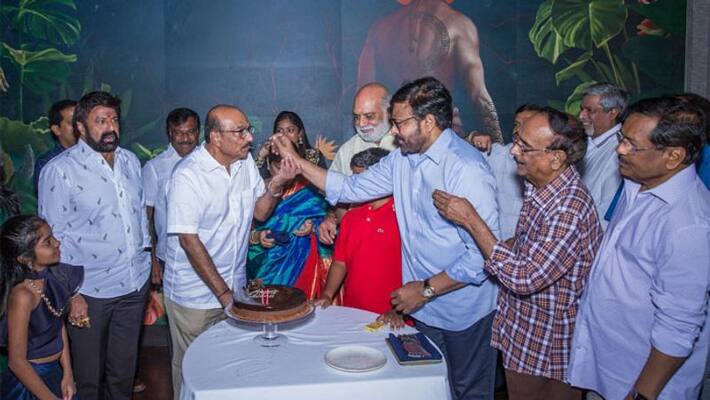 chiranjeevi balakrishna at kodandaramireddy birthday celebrations chiranjeevi balakrishna at kodandaramireddy birthday celebrations