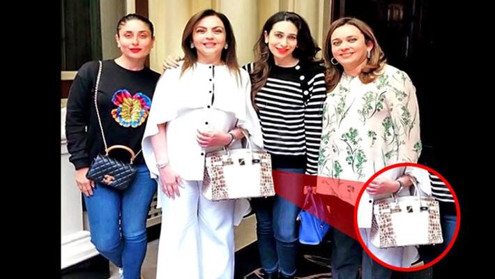 Nita Ambani's handbag is viral on social media Nita Ambani's handbag is viral on social media