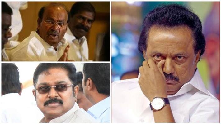 MK Stalin, Ramadas, with the support of TTV Dhinakaran MK Stalin, Ramadas, with the support of TTV Dhinakaran