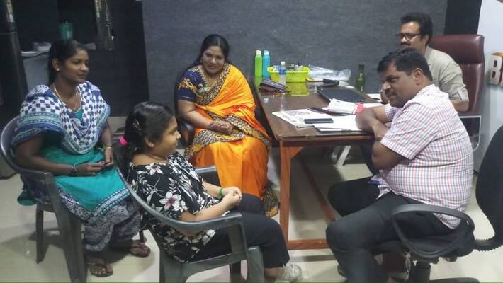 Police doing enquiry with vanithas daughter Police doing enquiry with vanithas daughter
