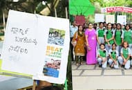 Plastic Bag Free Day: Karnataka school students organise flash mob, distribute cloth bags