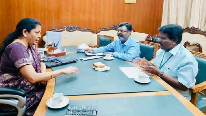 thirumavalavan meets Nirmala seetharaman thirumavalavan meets Nirmala seetharaman