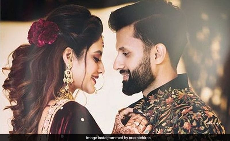 MP Nusrat Jahan & Nikhil Jain's Reception photos