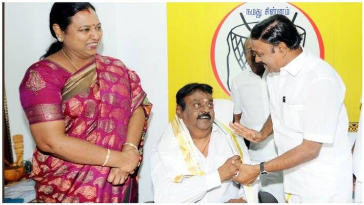 AC Shanmugam met Vijayakanth AC Shanmugam met Vijayakanth